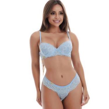 Imagem de Conjunto de Lingerie Lindo Sutien Com Bojo Sofit Super macio com Aro e