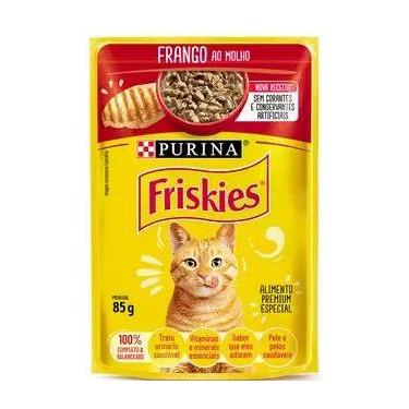 Imagem de Kit 15x Sachê Purina Friskies Carne ao Molho Adultos - 85 G