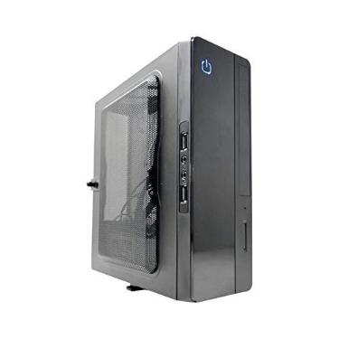 Imagem de Gabinete K-mex Mini ITX GI-10S1 Preto 2xUsb 2.0 C/fonte Interna PF-130W C/Cabo