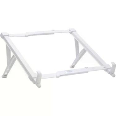 Imagem de Suporte para Notebook ABS Regulagem de Altura 5 Posições Ergonômico Branco Reliza