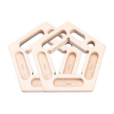 Imagem de Almencla Placa de treinamento de escalada Escalada Hangboard Ginástica Ring Climbing Board, Um 20x20.5cm