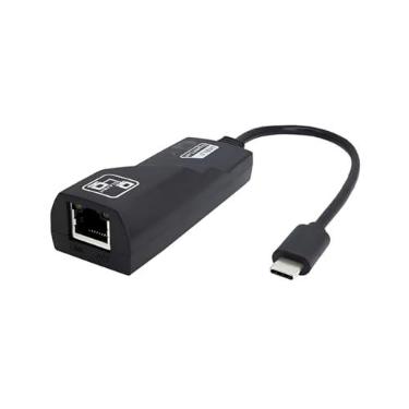 Imagem de Cabo Adaptador Type-C Para RJ45 Lan Gigabit 10/100/1000Mbps