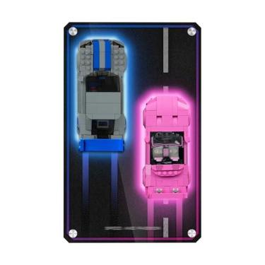 Imagem de Display Board for Lego Speed Champions 77241 & 76917 – Dual Racing Car Mount, Collector’s Gift for Street Racing Fans (Board Only, 12.5''x8'')
