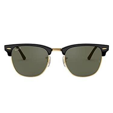 Imagem de Óculos de sol Ray-Ban RB3016 Clubmaster Square, preto/verde G-15 polarizado, 51 mm