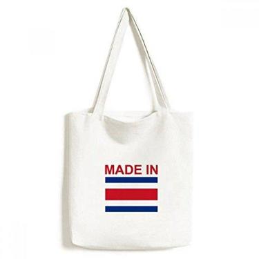 Imagem de Bolsa de lona feita na Costa Rica Country Love Sacola de compras casual