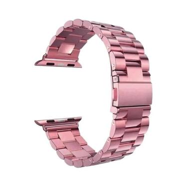 Imagem de Pulseira De Metal Em Aço Inoxidável Para Apple Watch 46mm 42mm 44mm 40
