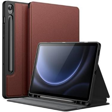 Imagem de JETech Capa Protetora para Galaxy Tab S10 Lite/S10 FE/S9 FE 10,9", Vinho | Suporte Multiângulo, Porta-S Pen, Case Fina, Ativação/Repouso Automático