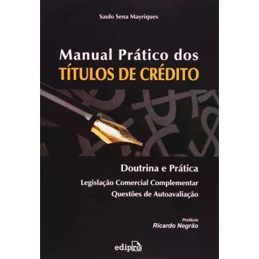 Imagem de Livro - Manual prático dos títulos de crédito