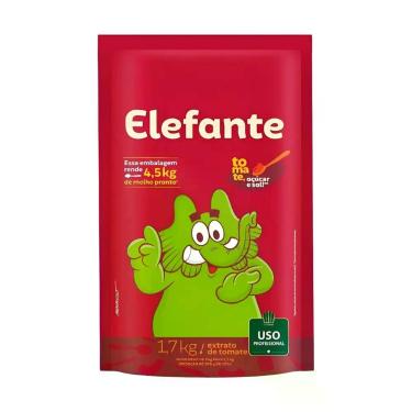 Imagem de Molho Extrato De Tomate Elefante Sache Pouch 1,7 Kg