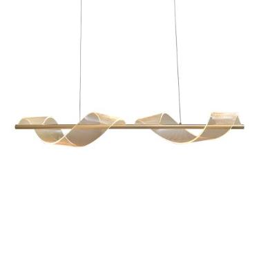 Imagem de Lustre Pendente Nitrolux Acr-003D Dourado Led Bivolt