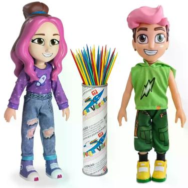 Imagem de Boneca Katlen + Void Dos Rosas Bonecos Vinil + Pega Vareta - novabrink