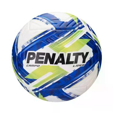 Imagem de Bola Campo Lider XXVI Branca Azul e Verde Penalty - 5214471450-U