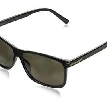 Imagem de Polaroid Sunglasses Óculos de sol masculinos retangulares PLD 2075/S/X, Preto/cinza polarizado, 59mm, 13mm