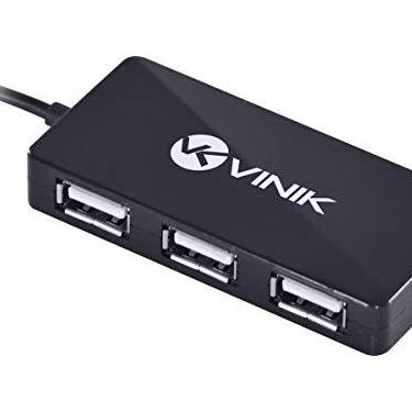 Imagem de HUB USB 2.0 COM 4 PORTAS E 1, 2M DE CABO PRETO HUV-20, VINIK, 24414