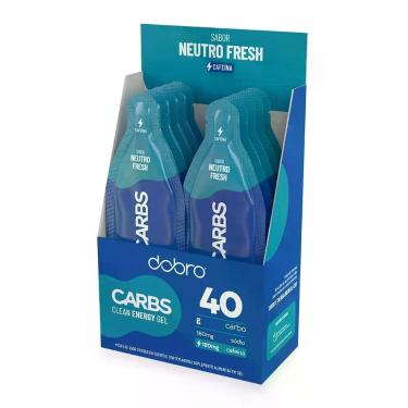 Imagem de Carbs Gel com Cafeína Sabor Neutro Fresh CX/10 Sachês Dobro