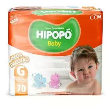 Imagem de Fralda descartavel hipopo baby mega g c/70unid