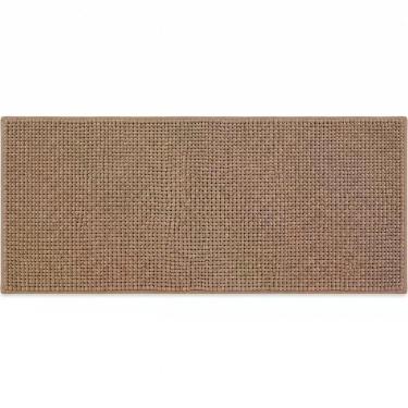 Imagem de Tapete Popcorn Antiderrapante Poliéster 45x100CM 1 Peça Café Bene Casa