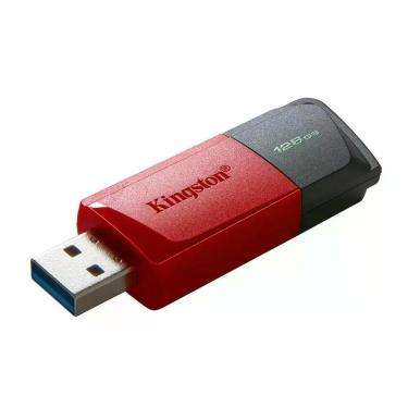 Imagem de Pen Drive 128GB Kingston, USB 3.2, DataTraveler Exodia M, Preto e Verm