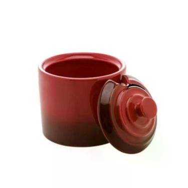 Imagem de Açucareiro De Cerâmica Retrô Vermelho