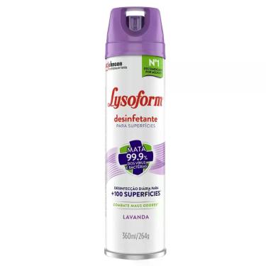 Imagem de Desinfetante Aerossol Lysoform Lavanda 360ml
