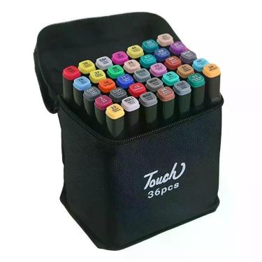 Imagem de Caneta Hidrográfica Touch Jet Com Ponta Dupla 36 Cores - Touch