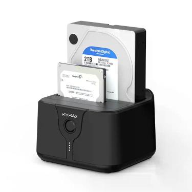 Imagem de Dock Station USB 2.0 - HD SATA 2.5 E 3.5 - Preto - Mymax