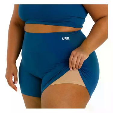 Imagem de Shorts Legging Plus Size Meia Coxa Fitness Para Academia Urb FORRADA -