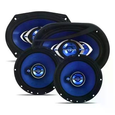 Imagem de Kit Alto Falante Hurricane 6 e 6x9 280W RMS Prático