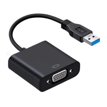 Imagem de Cabo Adaptador Conversor USB 3.0 para VGA Fêmea F3 - DEX, Único