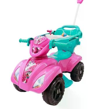 Imagem de Quadriciclo Infantil God Girl Rosa Com Haste Para Empurrar