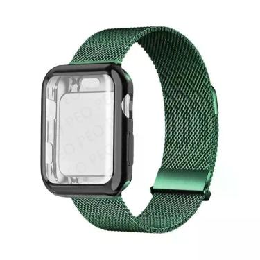 Imagem de Pulseira De Metal Com Fecho Magnético Para Apple Watch, 45mm 44mm 38mm
