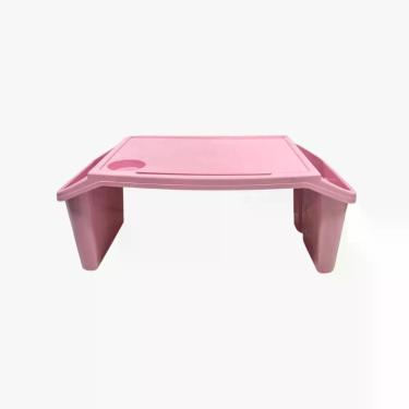Imagem de Bandeja Mesa Colo Apoio Comer Refeição Cama Suporte Notebook Rosa