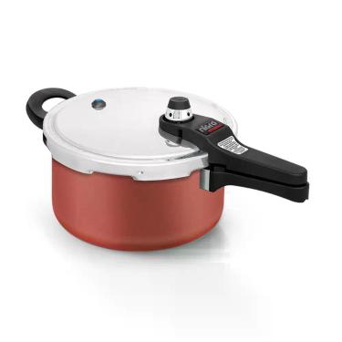 Imagem de Panela de Pressão Eterna Grená 22 cm 4,5 L em Alumínio com Revestiment