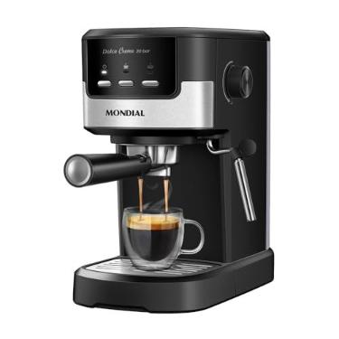 Imagem de MONDIAL, Cafeteira Espresso Dolce Crema 20 Bar, Preto/InoX 1200W, 220V - C-21-E-CNP