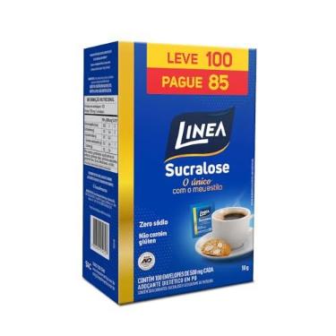 Imagem de Linea Adoçante em Pó Sucralose 100 sachês