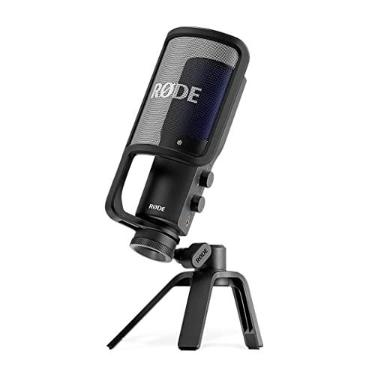 Imagem de RØDE NT-USB+ Microfone condensador USB de nível profissional para gravação de áudio de qualidade de estúdio diretamente para um computador ou dispositivo móvel, preto