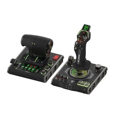 Imagem de Turtle Beach VelocityOne Flightdeck Universal HOTAS Simulation System Joystick & Throttle for Air & Space Combat Simulation For Windows 10 & 11 PCs – Touch Display & Buttons, 139 Programmable Controls