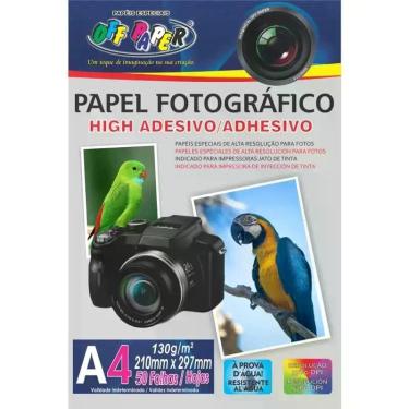 Imagem de Papel Fotográfico Adesivo A4 130g C/ 50 Folhas - OFF PAPER