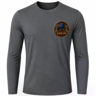 Imagem de Camisa Uv +50 Pássaro Azulão - Proteção Solar cor:GrafiteTamanho:P - G
