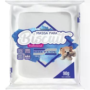 Imagem de Massa de Porcelana Fria Biscuit 90G Natural - Polycol