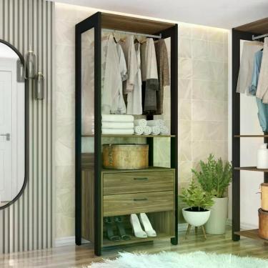 Imagem de Guarda Roupa Roupeiro Closet Organizador Aberto Sky Caemmun, Lamina Me