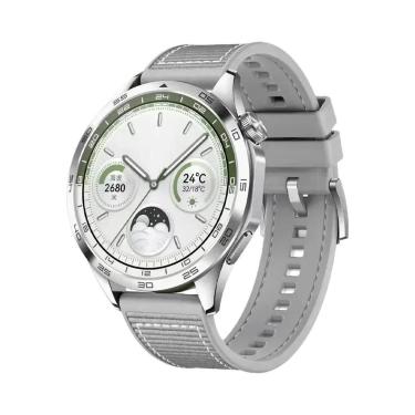 Imagem de Pulseira De Silicone Trançada De 22mm Para HUAWEI WATCH GT4 46mm, Aces