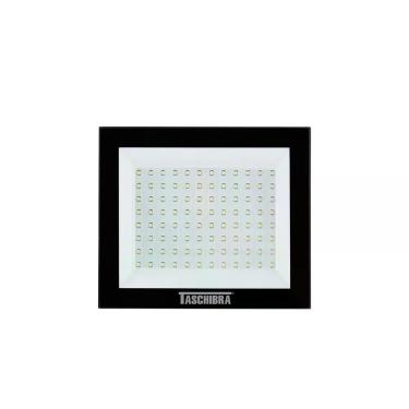 Imagem de Refletor Tr Led 100w Preto - Taschibra 6500k (branca)
