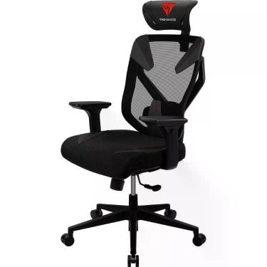 Imagem de Cadeira Gamer Ergonômica YAMA3 com Revestimento em Malha Respirável e Couro Sintético, Encosto Reclinável, Braços