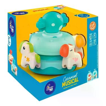 Imagem de Brinquedo Carrossel Musical Baby Guta Guti Sortido Dm Toys