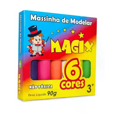 Imagem de Massinha De Modelar 6 Cores Magix 90g Multicolor