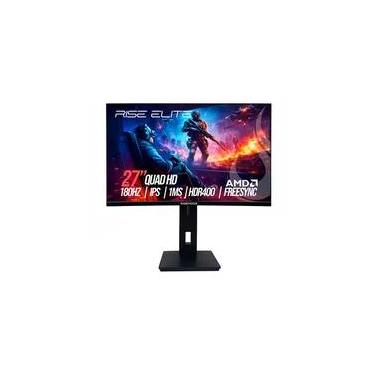 Imagem de Monitor Gamer Rise Mode Prime 27", QHD, 180Hz, 1ms, IPS, FreeSync, HDR 400, HDMI e DP, Altura Ajustável, Preto - RM-MOGL-27F1802K-B