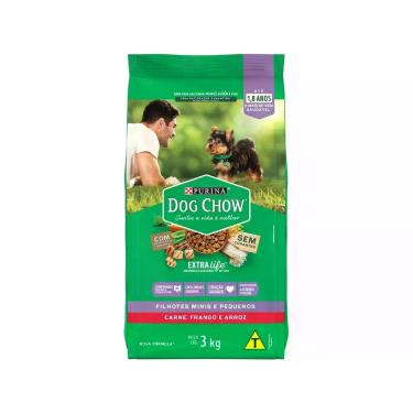 Imagem de Ração Premium para Cachorro Dog Chow ExtraLife - Filhote Carne Frango 