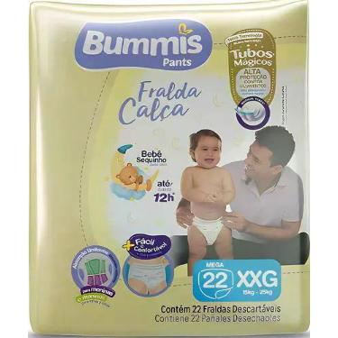 Imagem de Fralda descartável infantil bummis roupinha mega xxg c/22 und