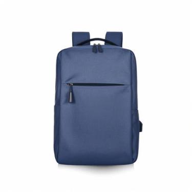 Imagem de Kit Mochila Style Executiva para Notebook 15.6" com Entrada USB e Fone Bluetooth i11Incluso (AZUL)